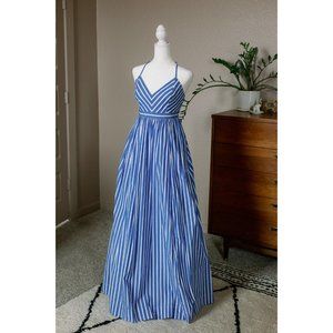 JCrew Striped Maxi Dress